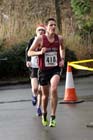 Jonathon Stephens (Low Fell) finishing the Ronnie Walker Saltwell 10k Road Race, Gateshead. Photo: David T. Hewitson/Sports for All Pics